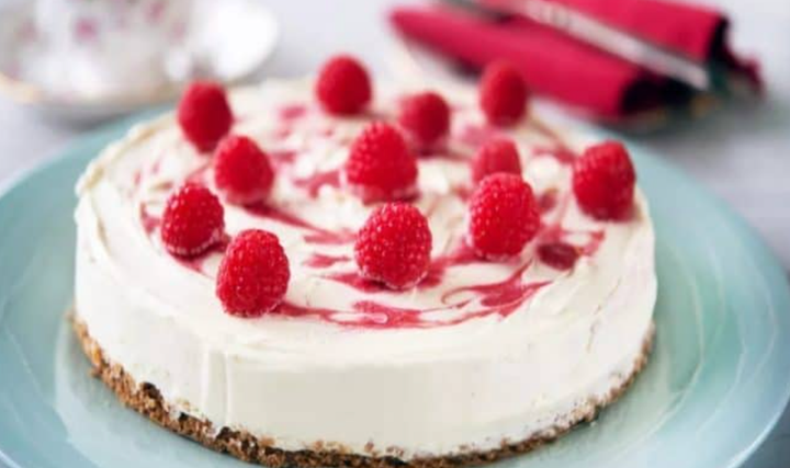 Cheesecake au chocolat blanc et aux myrtilles