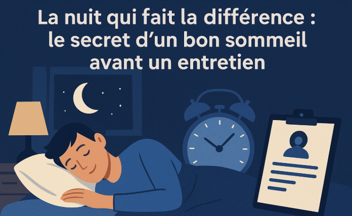 La nuit qui fait la différence : le secret d’un bon sommeil avant un entretien
