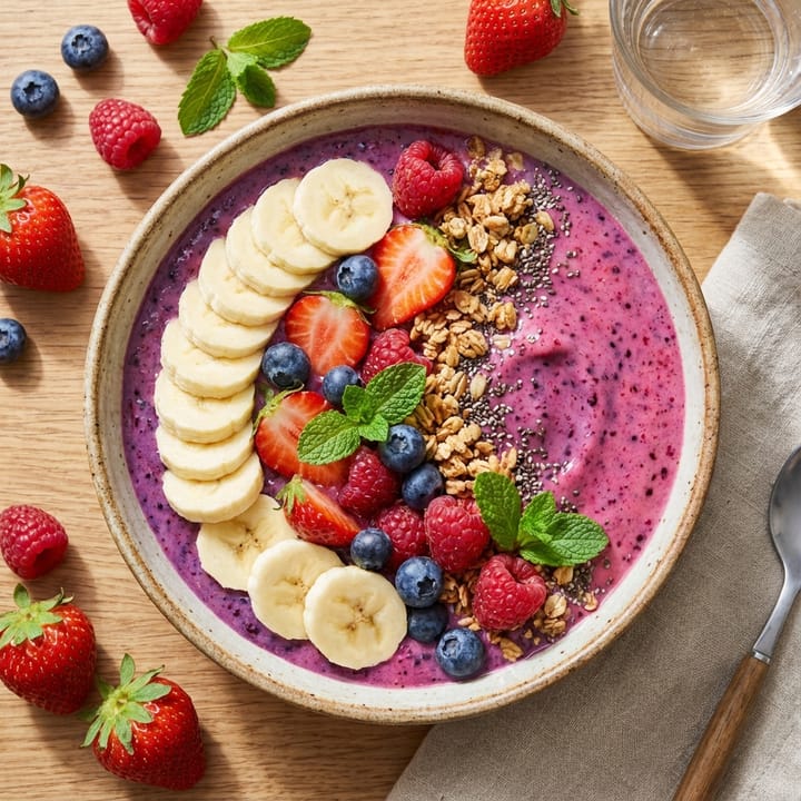 Smoothie Bowl Énergisant : La Recette Parfaite pour Bien Commencer la Journée